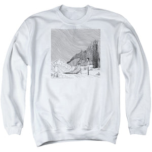 AN OFFCIALLY LICENSED CORPSE BRIDE MY DARLING ADULT UNISEX CREWNECK SWEATSHIRT WHITE