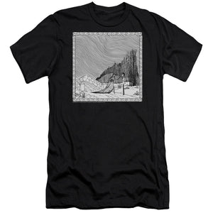 AN OFFCIALLY LICENSED CORPSE BRIDE MY DARLING MEN'S PREMIUM SLIM FIT T-SHIRT BLACK