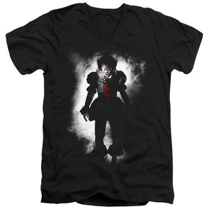 AN OFFCIALLY LICENSED IT 2017 FLOATER MEN'S V-NECK T-SHIRT BLACK