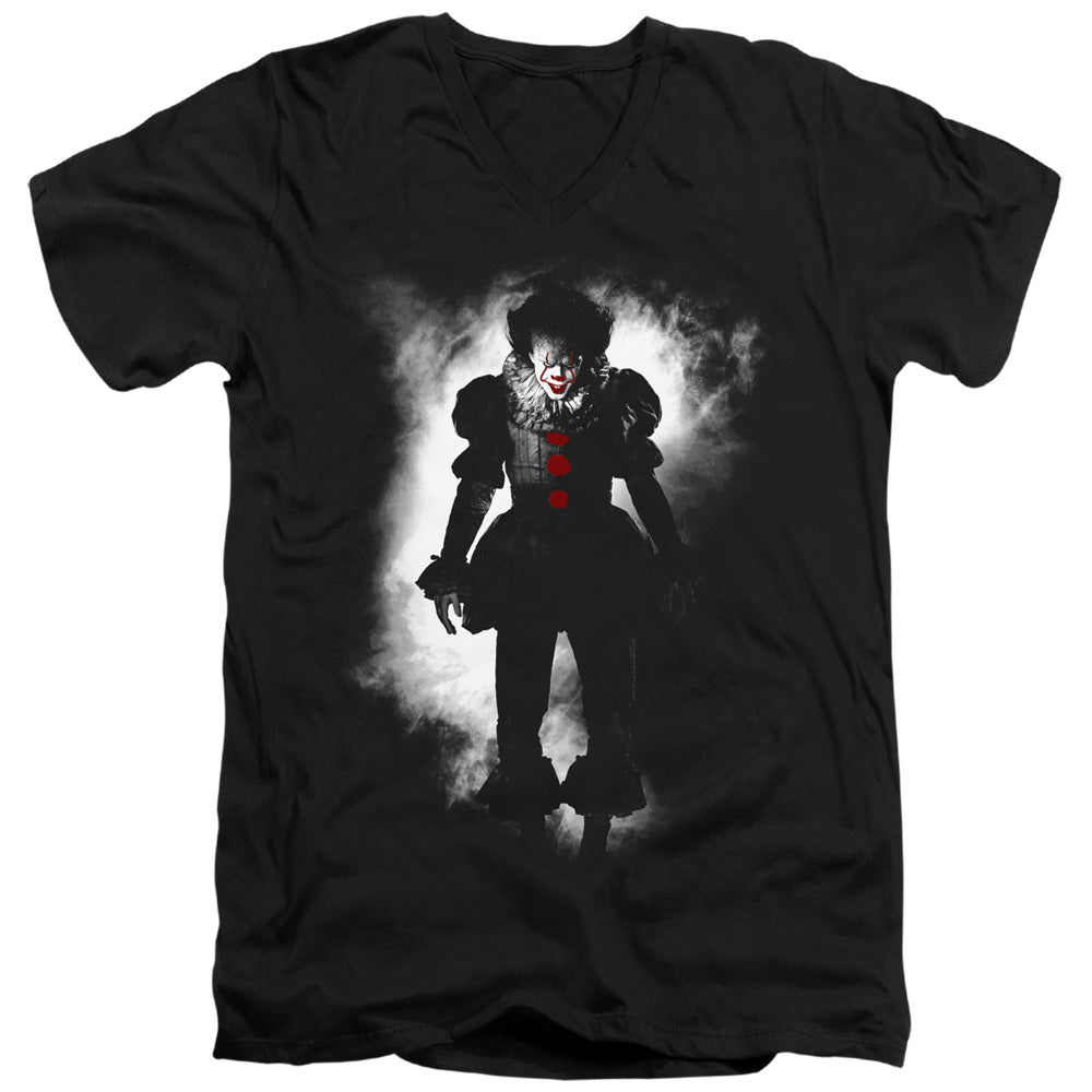 AN OFFCIALLY LICENSED IT 2017 FLOATER MEN'S V-NECK T-SHIRT BLACK