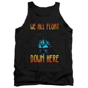 AN OFFCIALLY LICENSED IT 2017 WE ALL FLOAT DOWN HERE ADULT UNISEX TANK TOP BLACK