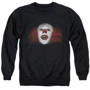 AN OFFCIALLY LICENSED IT 1990 EVERY NIGHTMARE YOUVE EVER ADULT UNISEX CREWNECK SWEATSHIRT BLACK