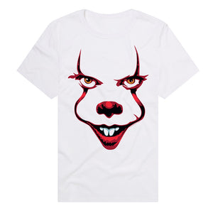 AN OFFCIALLY LICENSED IT 2019 SMILE PREMIUM ADULT TEE WHITE