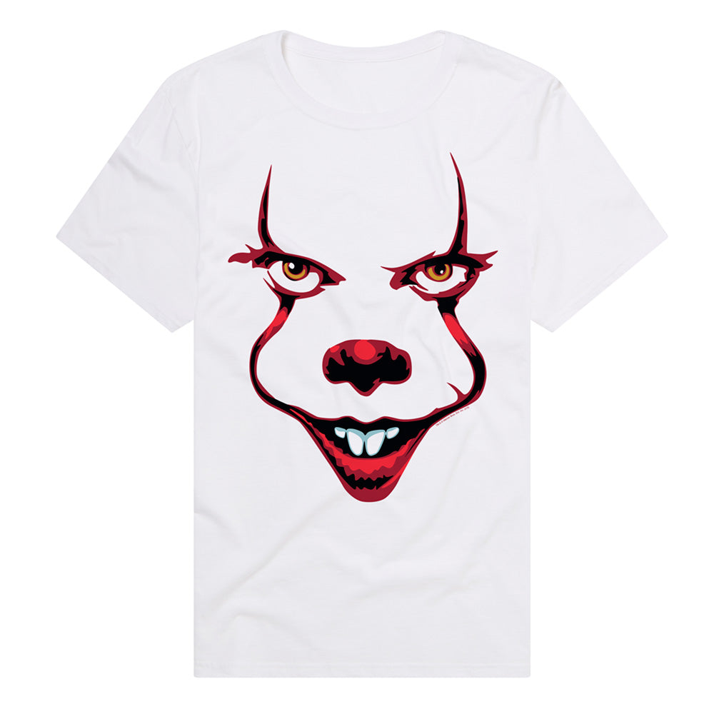 AN OFFCIALLY LICENSED IT 2019 SMILE PREMIUM ADULT TEE WHITE