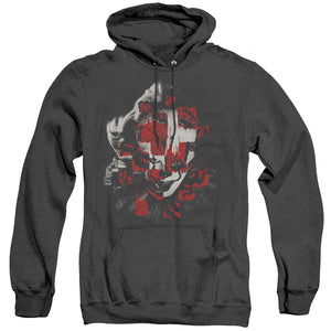 AN OFFCIALLY LICENSED IT 2019 COME BACK ADULT UNISEX HEATHER PULLOVER HOODIE BLACK