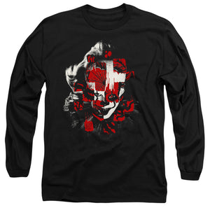 AN OFFCIALLY LICENSED IT 2019 COME BACK MEN'S LONG SLEEVE T-SHIRT BLACK