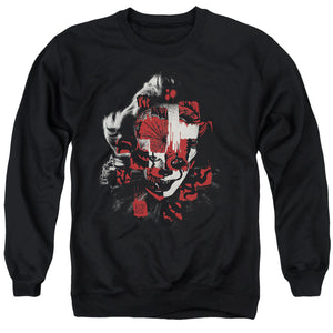 AN OFFCIALLY LICENSED IT 2019 COME BACK ADULT UNISEX CREWNECK SWEATSHIRT BLACK