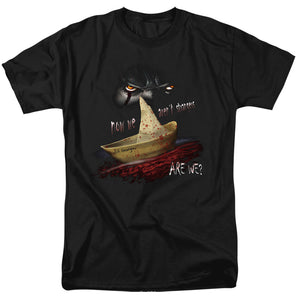 AN OFFCIALLY LICENSED IT 2017 NOW WE ARENT STRANGERS MEN'S REGULAR FIT T-SHIRT BLACK