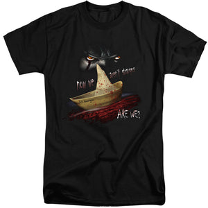 AN OFFCIALLY LICENSED IT 2017 NOW WE ARENT STRANGERS MEN'S TALL FIT T-SHIRT BLACK