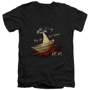 AN OFFCIALLY LICENSED IT 2017 NOW WE ARENT STRANGERS MEN'S V-NECK T-SHIRT BLACK