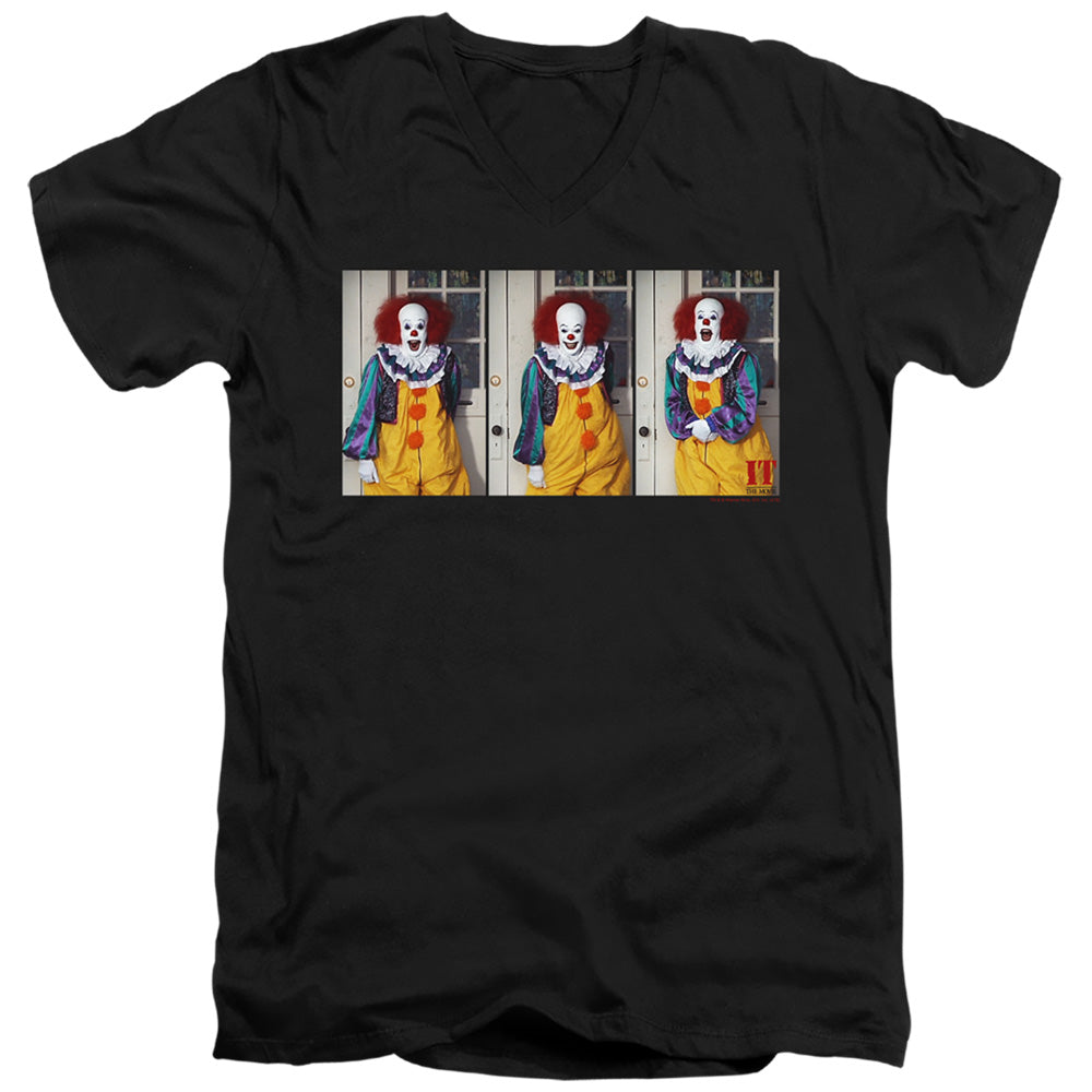 AN OFFCIALLY LICENSED IT 1990 JOKE MEN'S V-NECK T-SHIRT BLACK