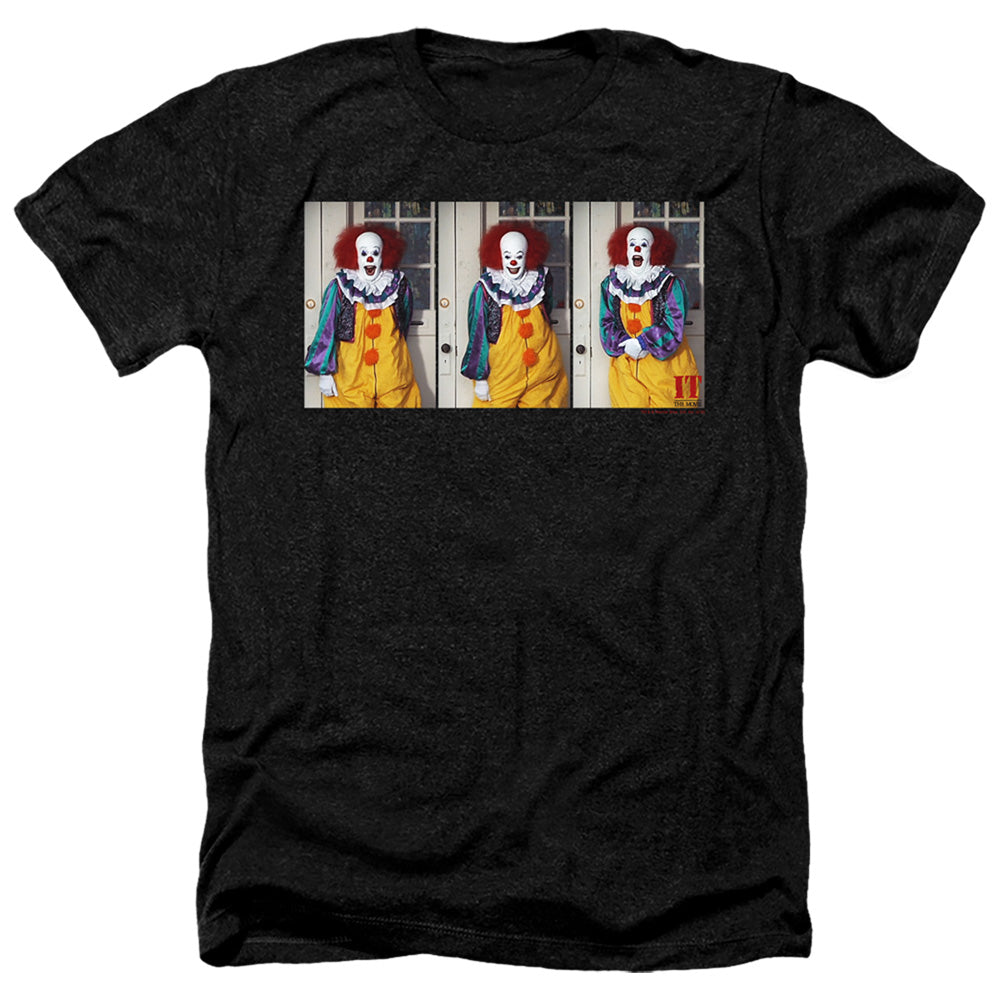 AN OFFCIALLY LICENSED IT 1990 JOKE MEN'S HEATHER T-SHIRT CHARCOAL