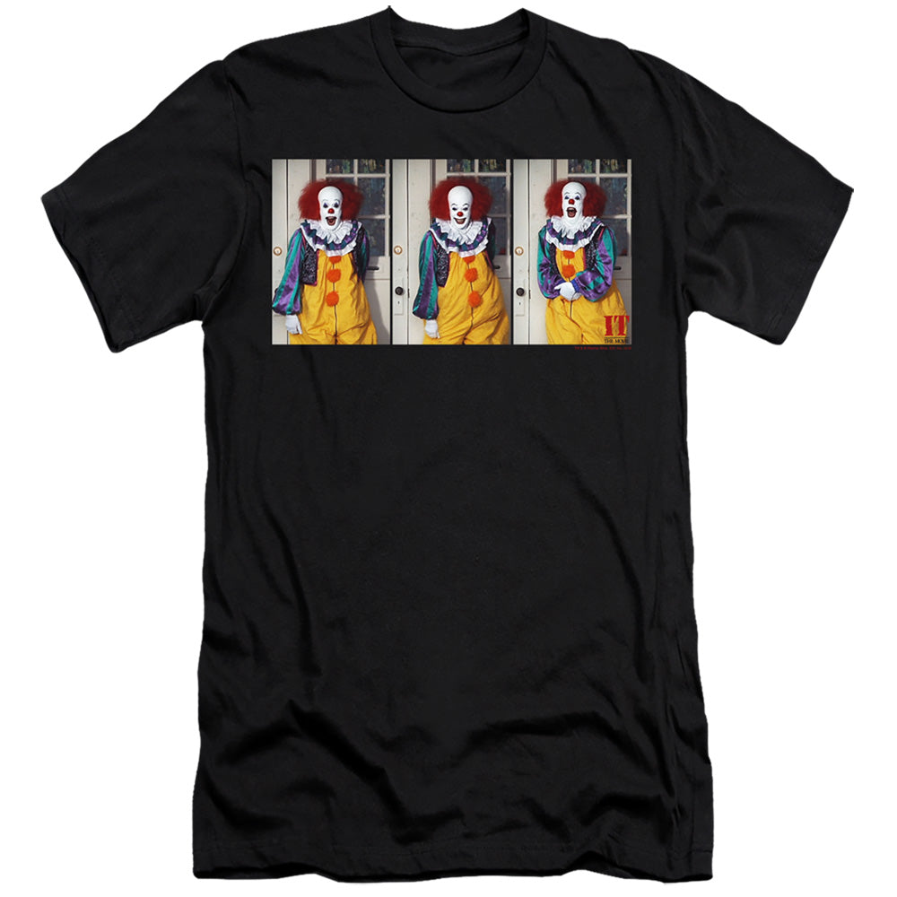 AN OFFCIALLY LICENSED IT 1990 JOKE MEN'S PREMIUM SLIM FIT T-SHIRT BLACK