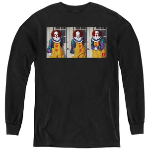 AN OFFCIALLY LICENSED IT 1990 JOKE YOUTH LONG SLEEVE T-SHIRT BLACK