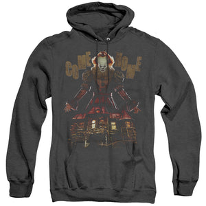 AN OFFCIALLY LICENSED IT 2019 COME HOME ADULT UNISEX HEATHER PULLOVER HOODIE BLACK