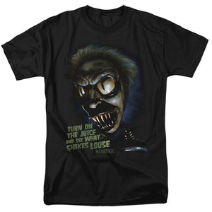 AN OFFCIALLY LICENSED BEETLEJUICE CHUCKS DAUGHTER MEN'S REGULAR FIT T-SHIRT BLACK