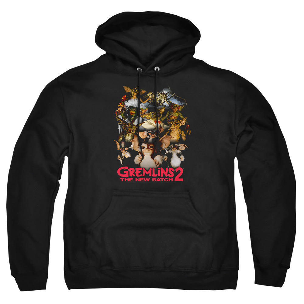 AN OFFCIALLY LICENSED GREMLINS 2 GOON CREW ADULT UNISEX PULLOVER HOODIE BLACK