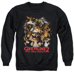 AN OFFCIALLY LICENSED GREMLINS 2 GOON CREW ADULT UNISEX CREWNECK SWEATSHIRT BLACK