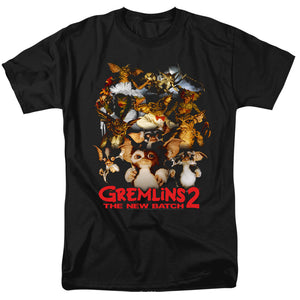 AN OFFCIALLY LICENSED GREMLINS 2 GOON CREW MEN'S REGULAR FIT T-SHIRT BLACK