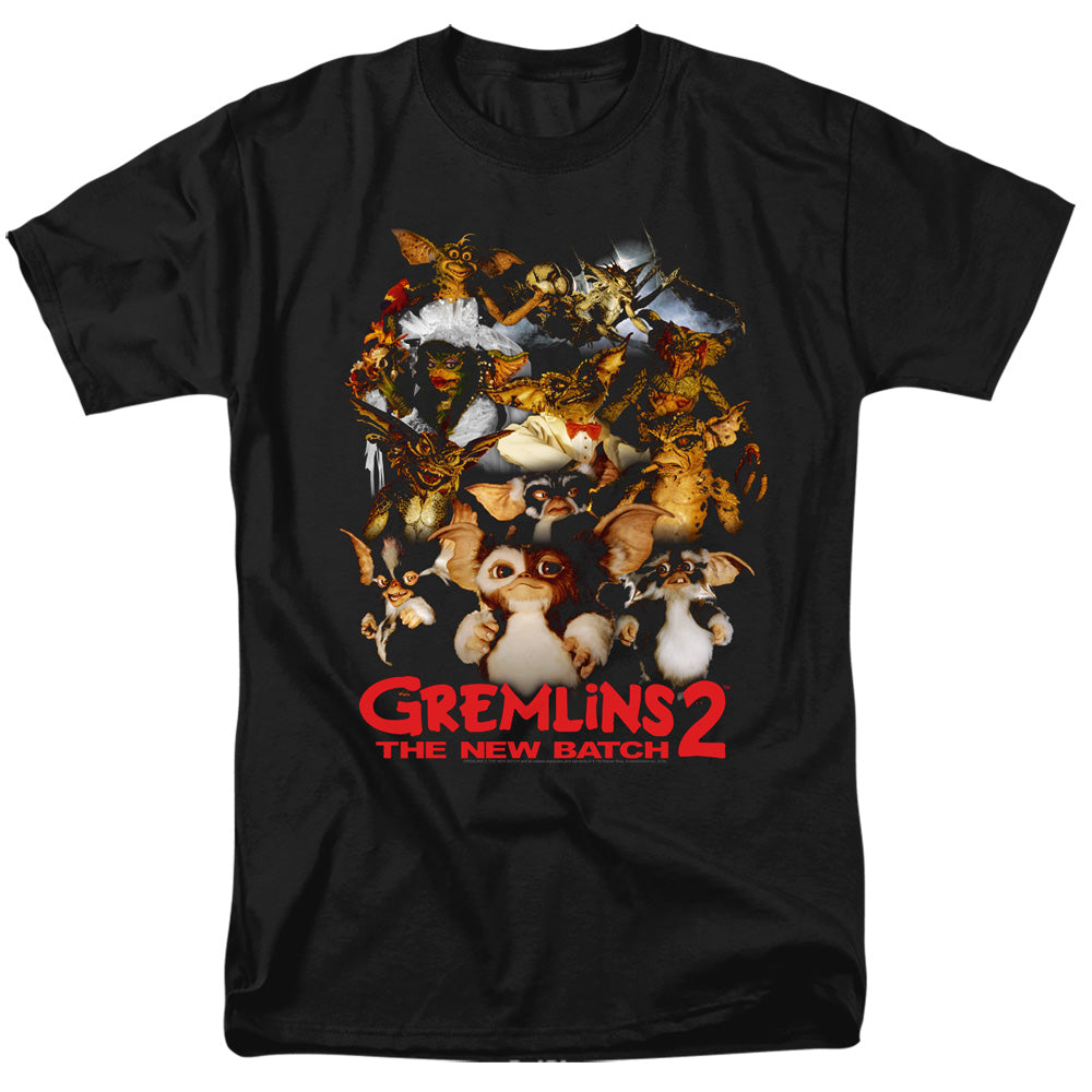 AN OFFCIALLY LICENSED GREMLINS 2 GOON CREW MEN'S REGULAR FIT T-SHIRT BLACK