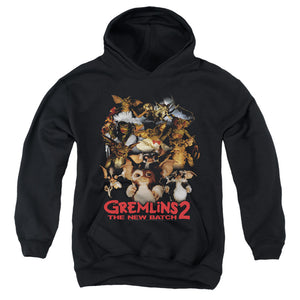 AN OFFCIALLY LICENSED GREMLINS 2 GOON CREW YOUTH HOODIE BLACK