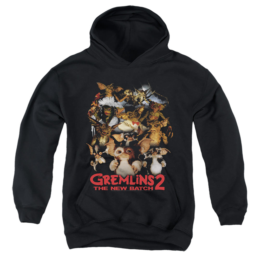 AN OFFCIALLY LICENSED GREMLINS 2 GOON CREW YOUTH HOODIE BLACK