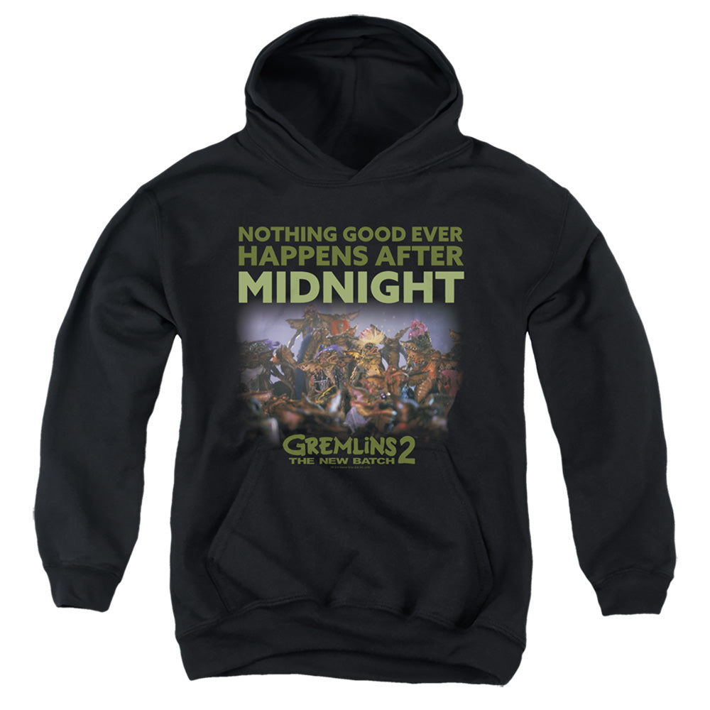 AN OFFCIALLY LICENSED GREMLINS 2 AFTER MIDNIGHT YOUTH HOODIE BLACK