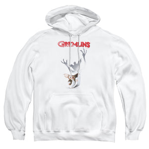AN OFFCIALLY LICENSED GREMLINS SHADOW ADULT UNISEX PULLOVER HOODIE WHITE