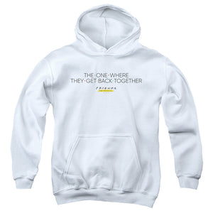 AN OFFCIALLY LICENSED FRIENDS THE ONE WITH REUNION YOUTH HOODIE WHITE