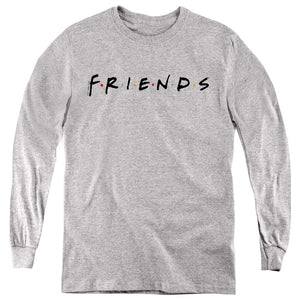 AN OFFCIALLY LICENSED FRIENDS TITLES YOUTH LONG SLEEVE T-SHIRT ATHLETIC HEATHER