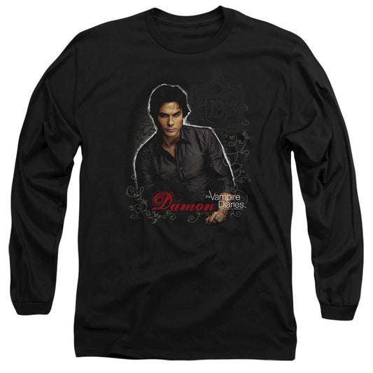 Vampire Diaries Damon Licensed Adult Unisex Long Sleeve T-Shirt LG-XL
