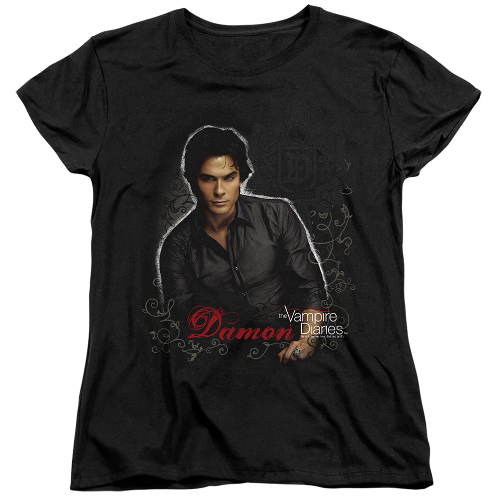 Vampire Diaries Damon Licensed Women's T-Shirt Regular Fit SM-2X