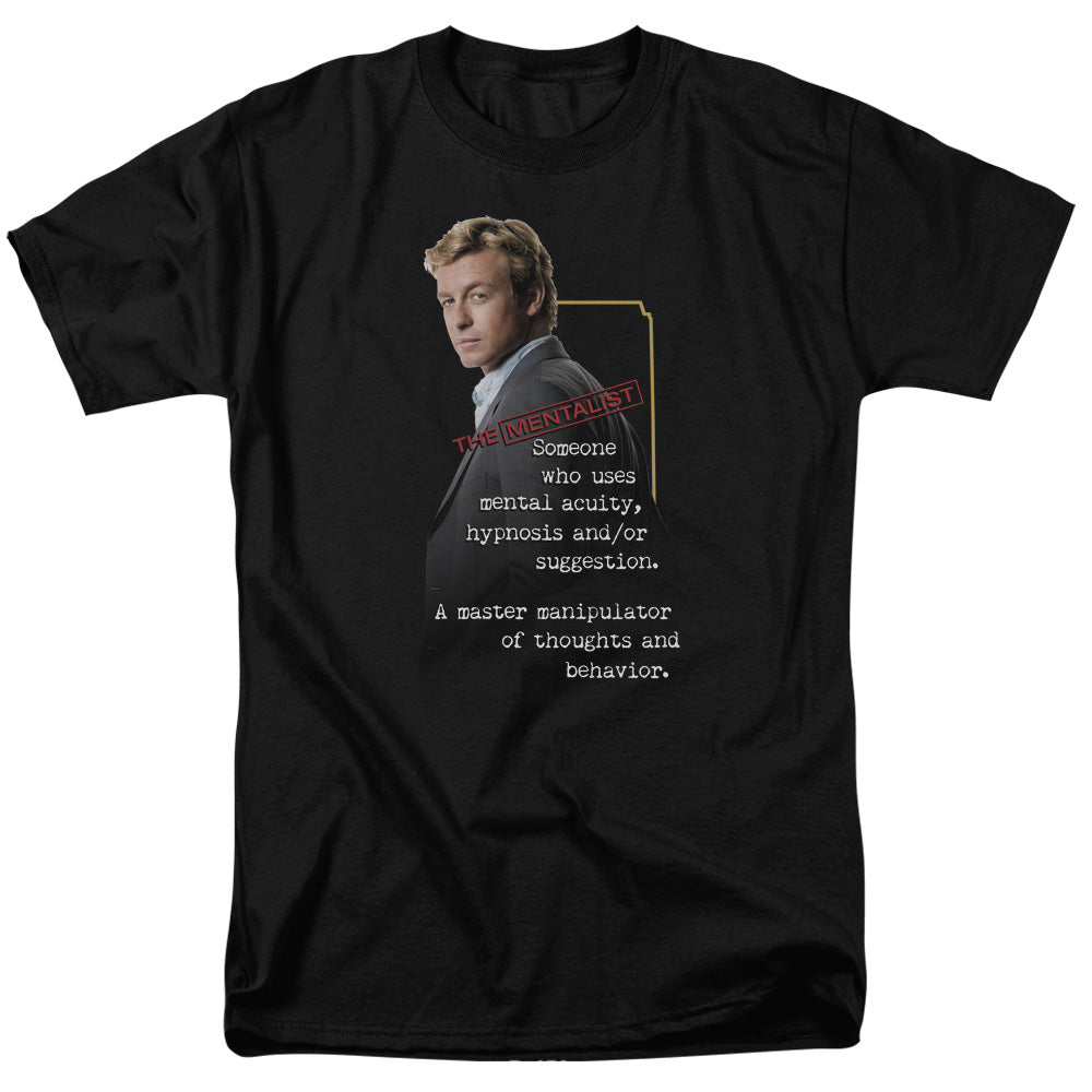 Mentalist Definition Licensed Adult Unisex T-Shirt Regular Fit Tee SM-3X