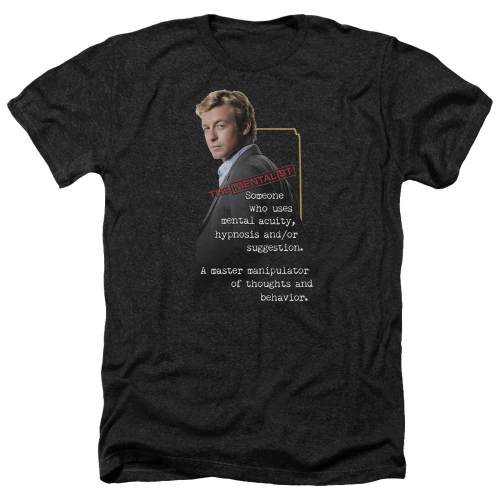 Mentalist Definition Licensed Adult Unisex T-Shirt Heather Tee LG