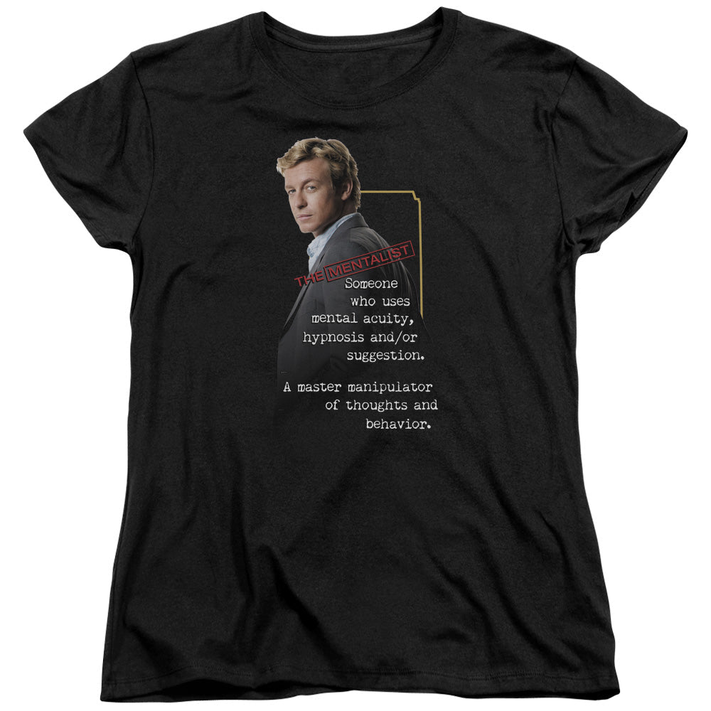 Mentalist Definition Licensed Women's T-Shirt Regular Fit LG