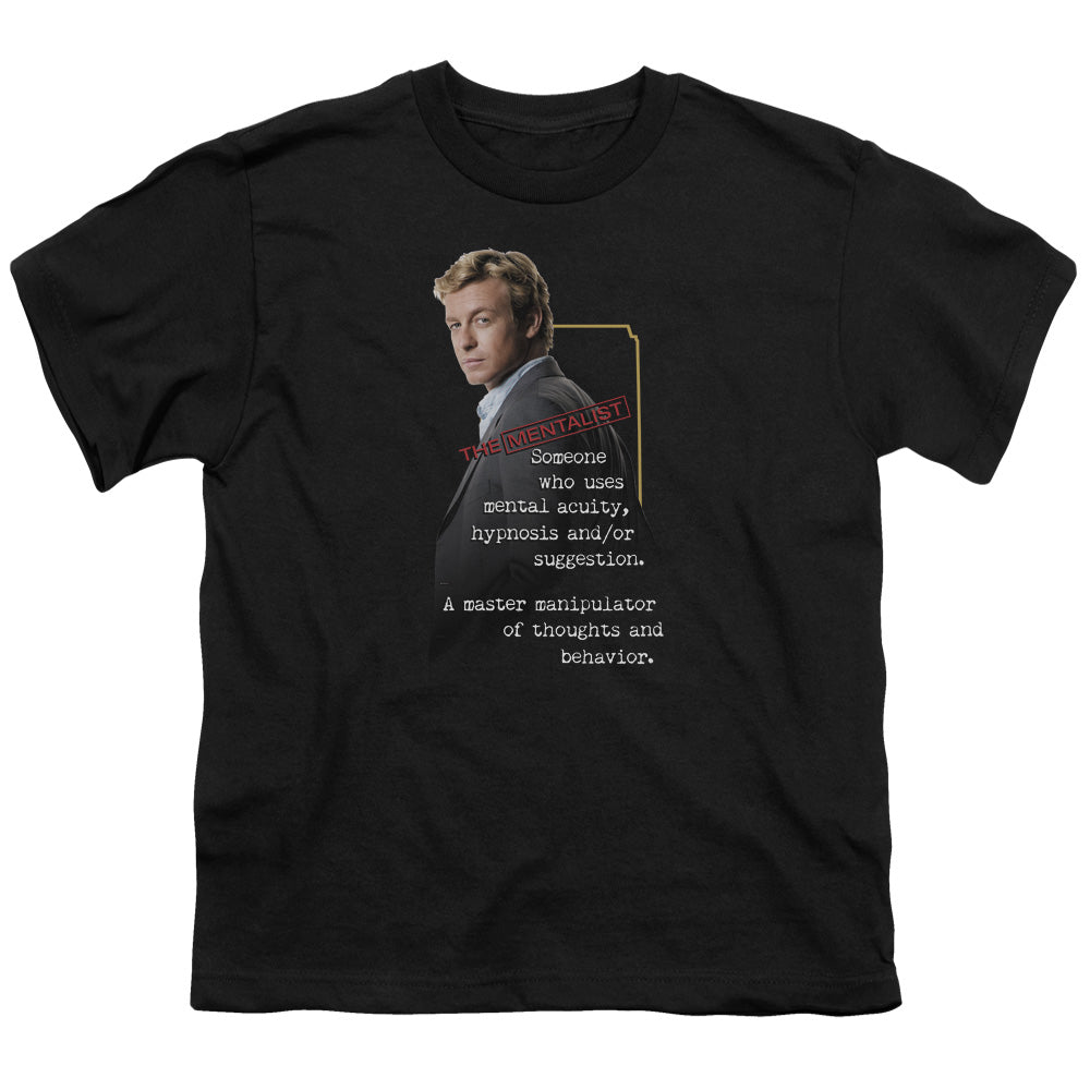 Mentalist Definition Licensed Kid's T-Shirt (Ages 4-7) SM-LG