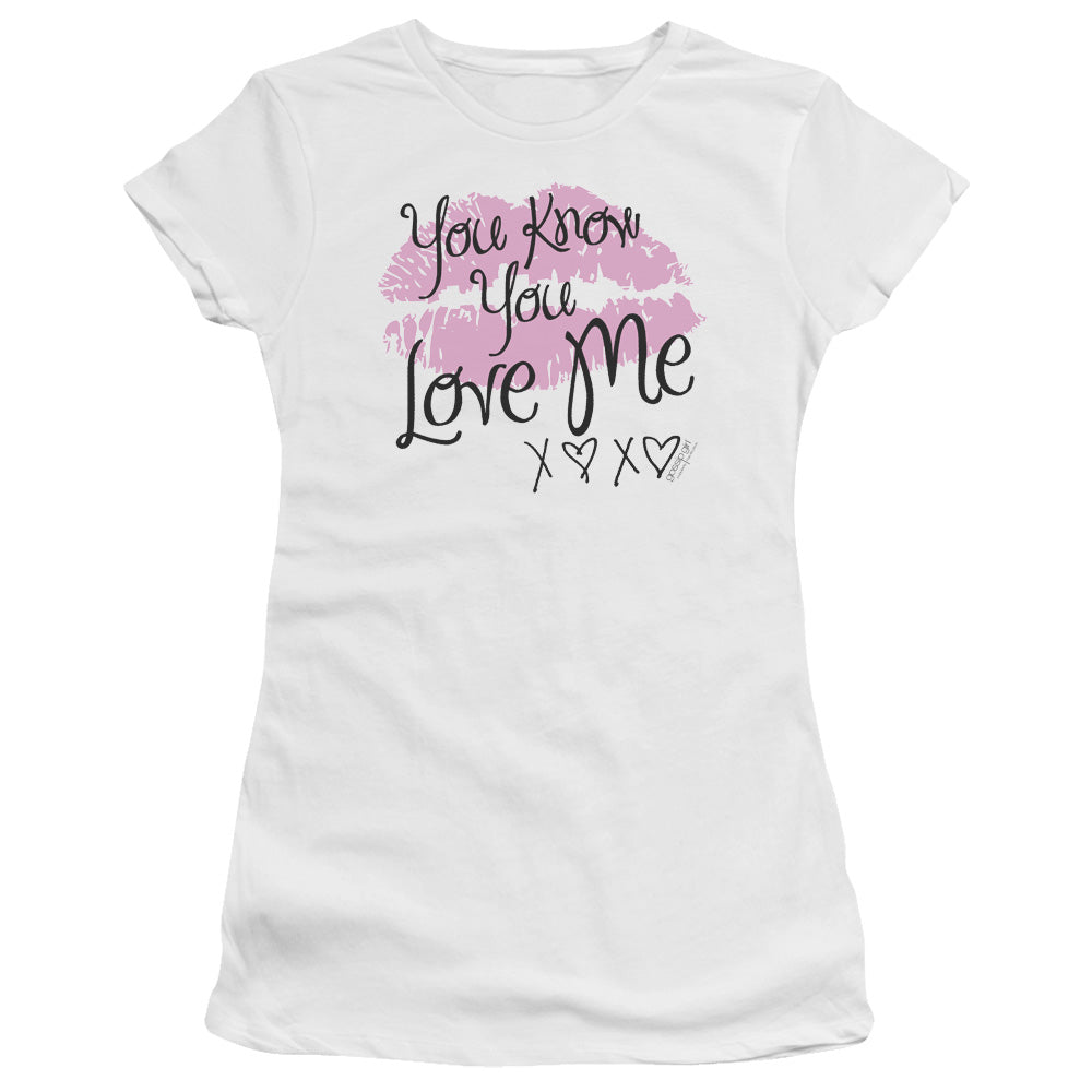 Gossip Girl You Love Me Licensed Women's T-Shirt Juniors LG