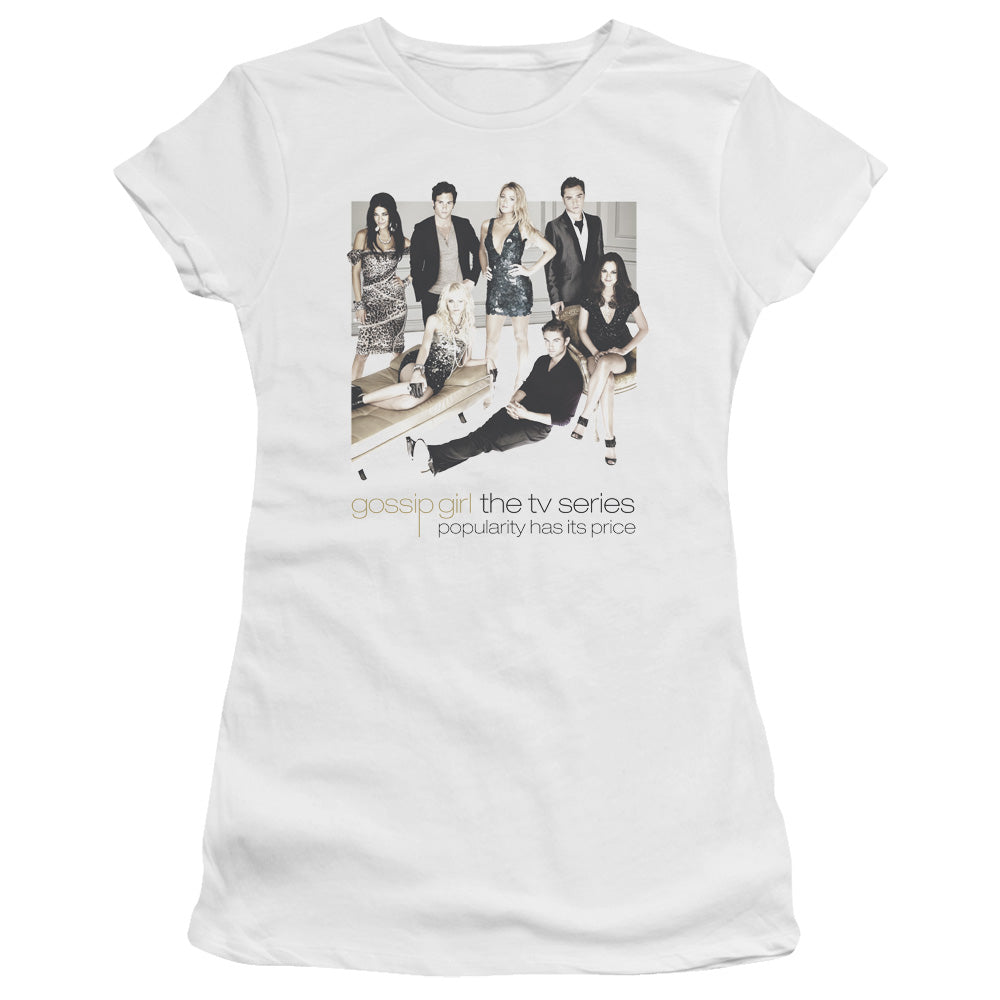 Gossip Girl Sitting Around Licensed Women's T-Shirt Juniors LG-2X