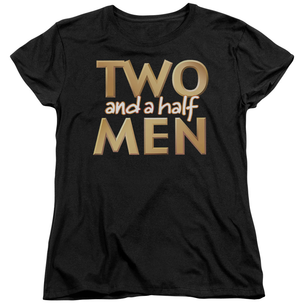 Two And A Half Men Logo Licensed Women's T-Shirt Regular Fit LG