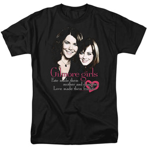 AN OFFCIALLY LICENSED GILMORE GIRLS TITLE MEN'S REGULAR FIT T-SHIRT BLACK