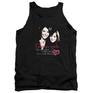 AN OFFCIALLY LICENSED GILMORE GIRLS TITLE ADULT UNISEX TANK TOP BLACK