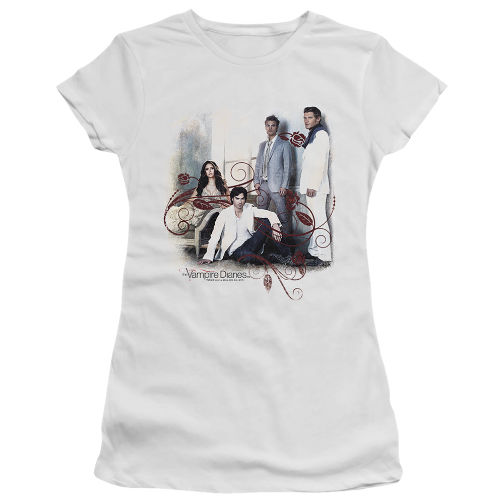 Vampire Diaries 3 + 1 Licensed Women's T-Shirt Juniors LG