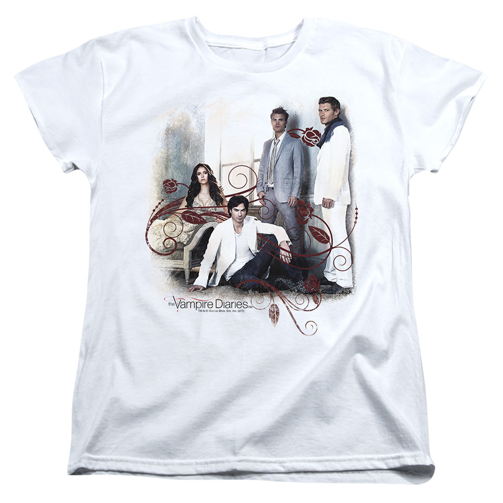 Vampire Diaries 3 + 1 Licensed Women's T-Shirt Regular Fit LG