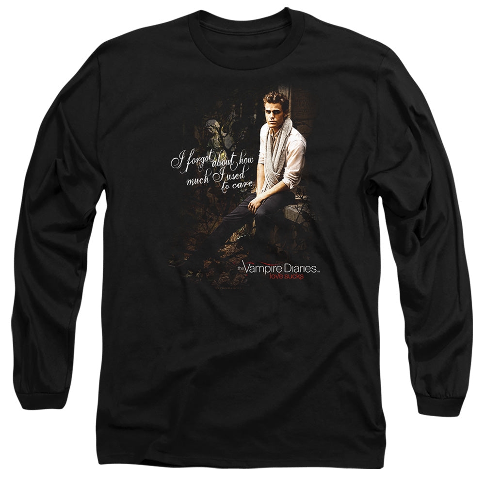 Vampire Diaries I Used To Care Licensed Adult Unisex Long Sleeve T-Shirt LG