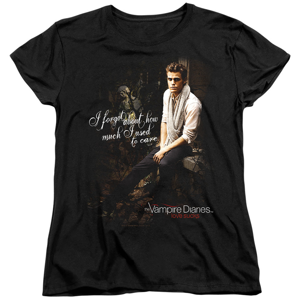 Vampire Diaries I Used To Care Licensed Women's T-Shirt Regular Fit LG