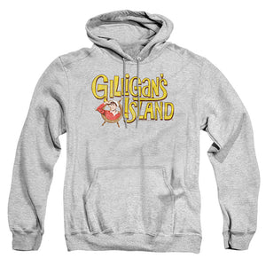 AN OFFCIALLY LICENSED GILLIGANS ISLAND GILLIGANS LOGO ADULT UNISEX PULLOVER HOODIE ATHLETIC HEATHER
