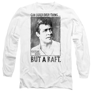 AN OFFCIALLY LICENSED GILLIGANS ISLAND PROFESSOR MEN'S LONG SLEEVE T-SHIRT WHITE