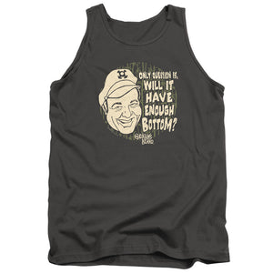 AN OFFCIALLY LICENSED GILLIGANS ISLAND ENOUGH BOTTOM ADULT UNISEX TANK TOP CHARCOAL