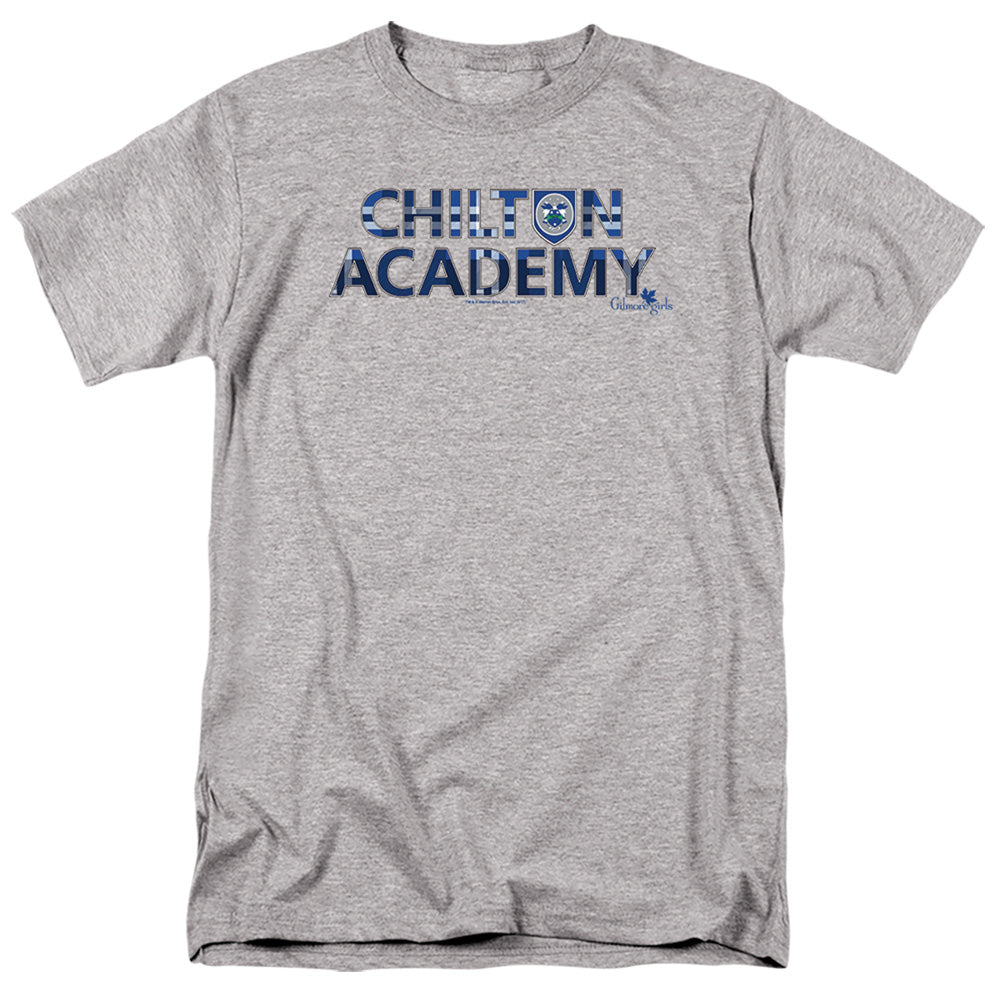 AN OFFCIALLY LICENSED GILMORE GIRLS CHILTON ACADEMY MEN'S REGULAR FIT T-SHIRT ATHLETIC HEATHER