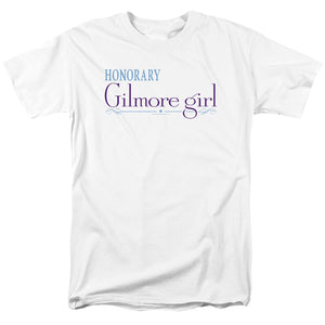 AN OFFCIALLY LICENSED GILMORE GIRLS HONORARY GILMORE GIRL MEN'S REGULAR FIT T-SHIRT WHITE